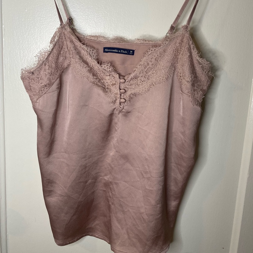 Abercrombie & Fitch Lace Trim Tank Top/Cami